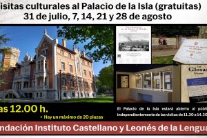 Los Sábados en Palacio del Instituto Castellano y Leonés de la Lengua ofrece una visita guiada y una ruta literaria por el Paseo de la Isla