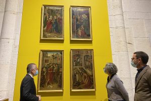 El Museo de Burgos recibe del Prado las Tablas de Miraflores y lleva a Madrid ‘La Virgen de las Batallas’ para su restauración