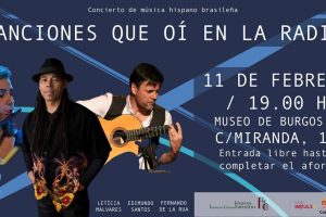 El Museo de Burgos ofrece el concierto ‘Canciones que oí en la radio’ junto con la Fundación Cultural Hispano Brasileña