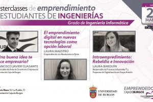 La Universidad de Burgos ofrece una Masterclasses de emprendimiento para estudiantes de ingenería