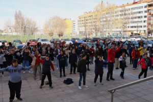 En la Plaza Mayor de Burgos se baila por la inclusión