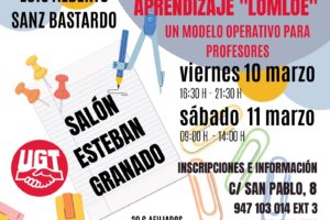 UGT organiza en Burgos un curso dirigido principalmente a los docentes que se van a examinar en las próximas oposiciones