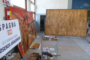 Cinco artistas internacionales pintan la historia de Cosenza en sus calles