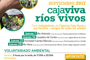 Cajaviva, Ríos vivos” es el nuevo compromiso de Cajaviva Caja Rural con el medio ambiente