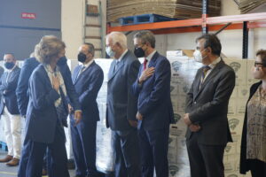 Su Majestad la Reina Doña Sofia visita las instalaciones de la Asociación Banco de Alimentos de Burgos