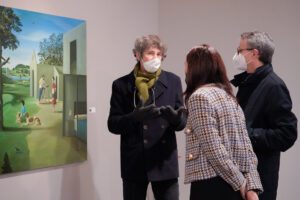 Se inaugura la exposición el Paseante del Pintor Emilio González Sainz en la sala Pedro Torrecilla de Fundación Cajacírculo