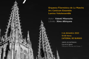 La Catedral de Burgos acogerá el oratorio ‘Piedras vivas’ este domingo 4 de diciembre